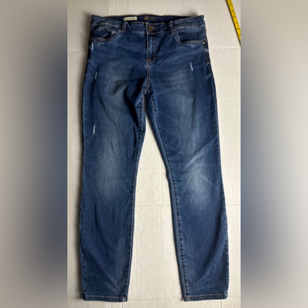Kut From‎ The Kloth Diana Skinny Jeans Womens 12 Dark Blue Wash Stretch Denim